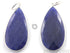 2 Inches Long, Dyed Sapphire, Bezel  Pear Shape Component, (SSBZC7331)